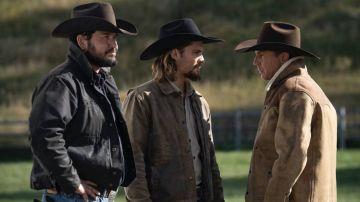 Brown Leather Jacket worn by Kayce Dutton (Luke Grimes) in Yellowstone (S03E09)