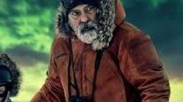 Chaqueta naranja Parka Chaqueta usada por Augustine (George Clooney) en los trajes de la película The Midnight Sky