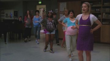 Vestido usado por Quinn Fabray (Dianna Agron) en la serie Glee (S01E21)