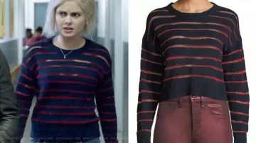 Rag & Bone Penn Sweater worn by Olivia Moore (Rose McIver) in iZombie (S05E07)