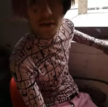 The t-shirt turtleneck worn by Lil Peep on the account Instagram of @trimosievski