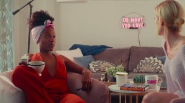 The red jumpsuit worn by Erin Kennedy (DeWanda Wise) in Someone good