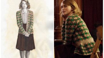 Cardigan of Joan Clarke (Keira Knightley) in Imitation Game