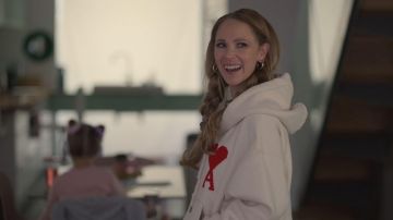 AMI Off-White Ami De Coeur Hoodie worn by Keeley Jones (Juno Temple) in Ted Lasso (S01E09)