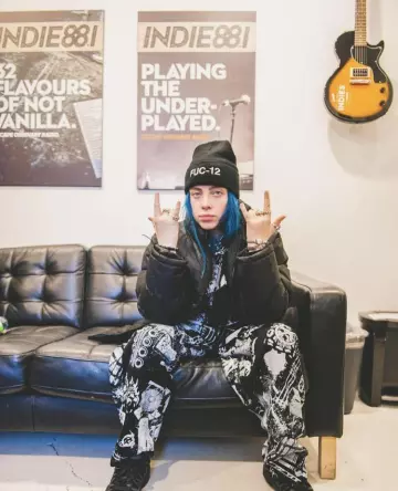 Fuc-12 Beanie worn by Billie Eilish at Indie88 in Toronto on October 31, 2018