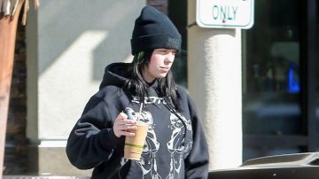 Good Girls Black Beanie worn by Billie Eilish out and about in Los Angeles February 14th, 2020