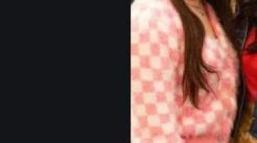 A pink and white checkered cropped sweater worn by Tess O'Malley (Sky Katz) as seen in Raven's Home