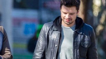 Cuir noir de Bucky Barnes (Sebastian Stan) dans Le Faucon et le Soldat de l&#39;Hiver (S01)