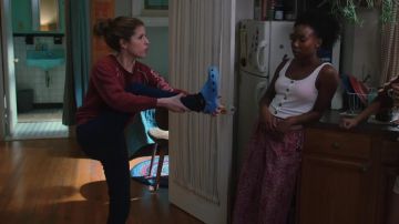 Crocs worn by Darby (Anna Kendrick) in the series Love Life (S01E03)