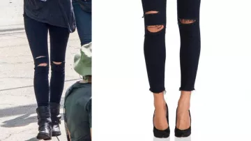 Captain America: Civil War - Outfits: Distressed Jeans worn by Wanda Maximoff / Scarlet Witch (Elizabeth Olsen) in the movie