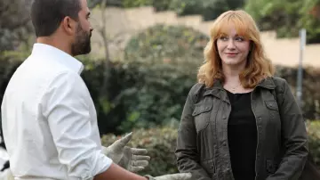 Zip Jacket worn by Beth Boland (Christina Hendricks) in Good Girls TV series outfits (Season 4 Episode 8)