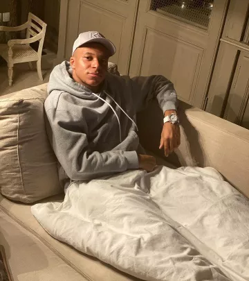 La montre blanche de Kylian Mbappé sur un post Instagram @k.mbappe