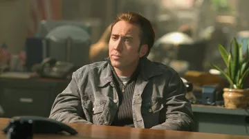 Gray velvet jacket of Ben Gates (Nicolas Cage) in Benjamin Gates and the Book of Secrets