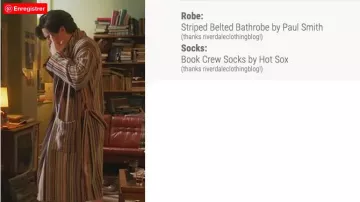 Peignoir à rayures multi-colores porté par Jughead Jones (Cole Sprouse) dans Riverdale (S05E09)