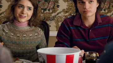 Fair Isle sweater  of Nancy Wheeler Natalia Dyer in Stranger Things
