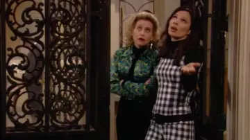 Black and White Check Dress of Fran Fine (Fran Drescher) in The Nanny (S03E24)