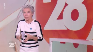 La marinière Madluv portées par Élisabeth Quin dans l'émission 28 minutes