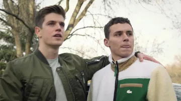 Lacoste Fleece Jacket worn by Ander Muñoz (Arón Piper) in Elite (S04E08)