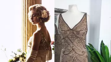 Flapper dress downton abbey dress of Lady Rose MacClare (Lily James) in Downton Abbey