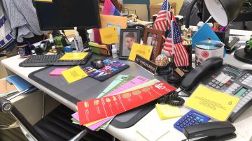 Mouse Pad NEW YORK CITY on the desk of Charles Boyle in Brooklyn Nine-Nine