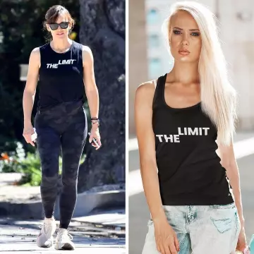 The Limit Longer Length Fitted Tank of Jennifer Garner on the Instagram account @khantdesigns