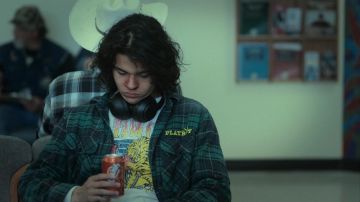 Playboy Plaid Flanelle Boutonnée Chemise portée par l'Ours (D'Pharaon Woon-A-Tai) comme on le voit dans la Réservation Chiens séries TV (S01E02)