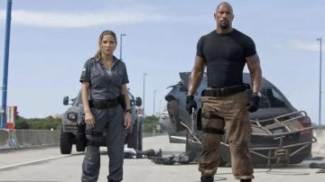 The cargo pants worn by Luke Hobbs (Dwayne Johnson) in the movie Fast &amp; Furious 5