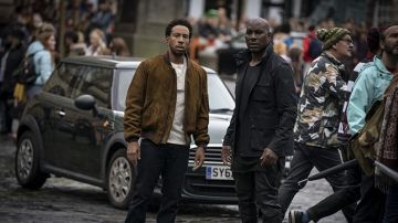 Veste de campagne Belstaff portée par Roman (Tyrese Gibson) comme on le voit dans le film F9 Fast and Furious 9