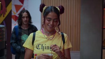 Chingona Yellow T-Shirt (Fiona Palomo) as seen in Control Z (Season 2 Episode 4) TV series