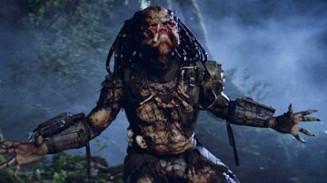 The cosplay costume of the Predator (Kevin Peter Hall) in the 1987 movie Predator
