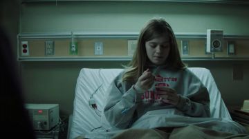 "Property of Sunnyvale" Gray hoodie worn by Samantha Fraser (Olivia Welch) in Fear Street: 1994 movie
