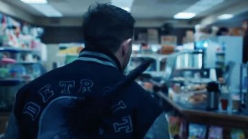 Detroit Lions Letterman Jacket worn by Eddie Brock (Tom Hardy) as seen in Venom: Let There Be Carnage movie