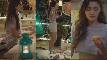 Les chaussettes Pull & bear de Eda Yildiz (Hande Erçel) baila You Play Kapimi (S01E09)
