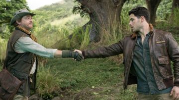 Leather Jacket worn by Alex (Nick Jonas) in Jumanji: Welcome to the Jungle 2 movie