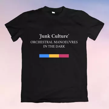 Junk Culture T-Shirt Orchestral Manoeuvres in the Dark black Tee on the Instagram account of @khantdesigns