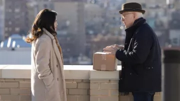 Zadig & Voltaire Shearling Coat worn by Mabel Mora (Selena Gomez) in Only Murders in the Building TV series wardrobe (Season 1 Episode 1)