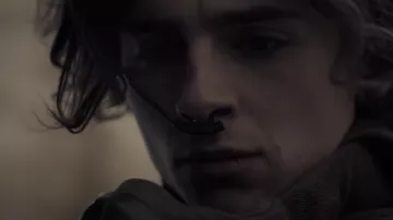 Nasal respirator used by Paul Atreides (Timothée Chalamet) as seen in Dune movie