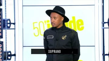 The black Fedora hat worn by Soprano in the show 50 &#39;inside