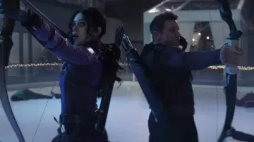 Longshot Bow used by Clint Barton (Jeremy Renner) as seen in Hawkeye (S01)