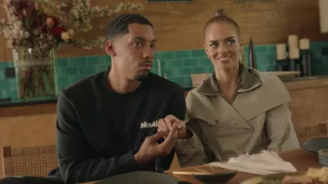 Camilla and Marc Driver Pullover worn by Jessica Chandler (Samara Weaving) as seen in Nine Perfect Strangers TV series (S01E06)