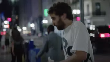 Reebok Big Logo Heather Grey T Shirt worn by Ethan Streiber (Ben Platt) as seen in The Premise (S01E01) Tv series