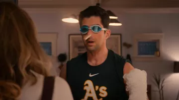 Oakland A's Nike tank tee in black worn by Scott Turner (Josh Peck) as seen in Turner & Hooch (S01E05)