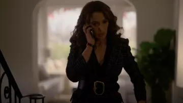 Alexander McQueen Molten belt worn by Bette Porter (Jennifer Beals) as seen in The L Word: Generation Q TV series (S02E03)