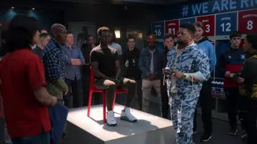 Nike Jordan Air Jordan 13 "Lucky Green" sneakers worn by Sam Obisanya (Toheeb Jimoh) as seen in Ted Lasso TV series outfits (S02E08)