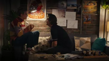 Vans Old Skool in red sneakers worn by Millie / Molotovgirl (Jodie Comer) as seen in Free Guy