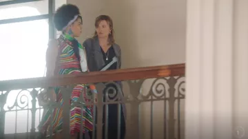 Gorman Kindah Khalidy Rainbow Stripe Dress worn by Madison Feliciano (Ebony Vagulans) as seen in My Life Is Murder (S02E04)