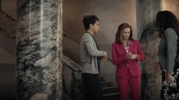 Theory Carissa Blazer in red worn by Senator Jennifer Brown (Diane Lane) as seen in Y: The Last Man wardrobe (Season 1 Episode 1)
