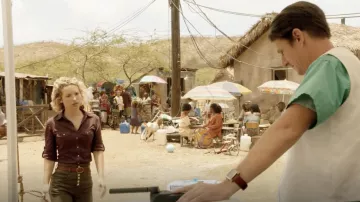 James Perse Sheer slub Top worn by Juliet Higgins (Perdita Weeks) as seen in Magnum P.I. TV series wardrobe (S04E01)