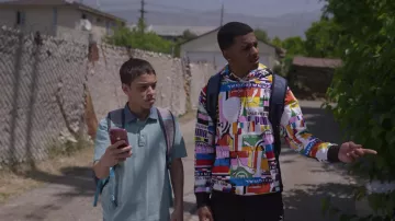 Puma International Aop Printed Hoodie usado por Jamal Turner (Brett Gray) como se ve en el programa On My Block TBV (Temporada 4 Episodio 5)