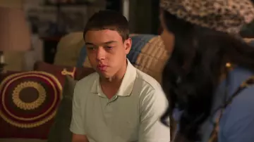 Original Penguin Polo Short Sleeve Shirt worn by Ruby Martinez (Jason Genao) as seen in On My Block TV series (S04E02)